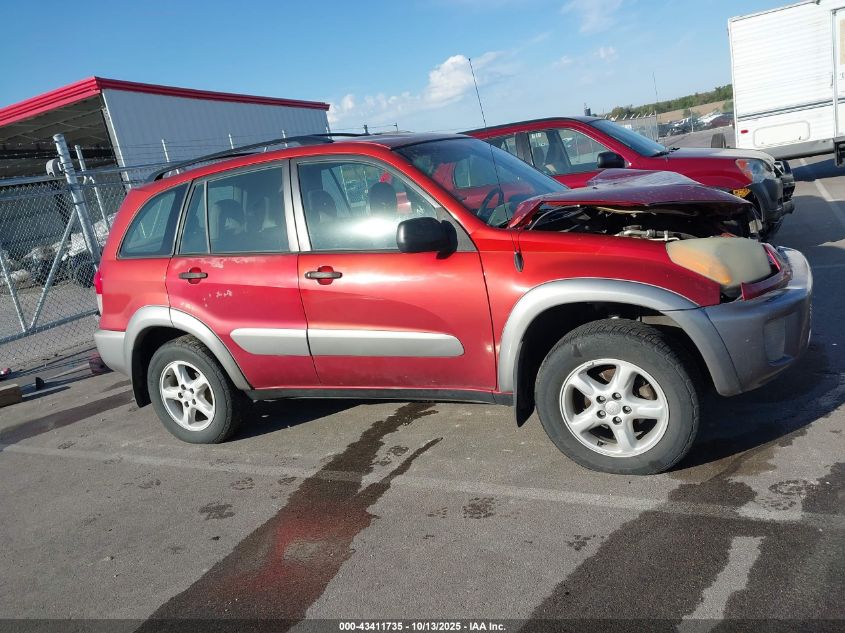 2002 Toyota Rav4 VIN: JTEHH20V620166962 Lot: 43411735