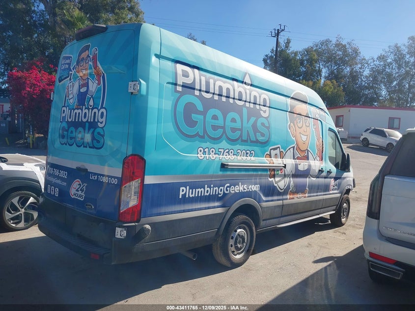 Vin: 1ftbw3x85rkb80078, lot: 43906565, ford transit-350 cargo van 20244