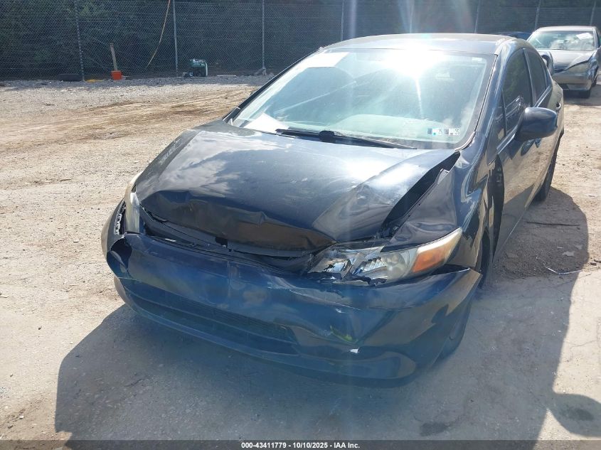 2012 Honda Civic Lx VIN: 19XFB2F57CE384759 Lot: 43411779