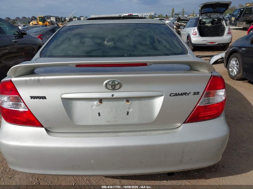 2004 Toyota Camry Se VIN: 4T1BE32K24U808595 Lot: 43411793