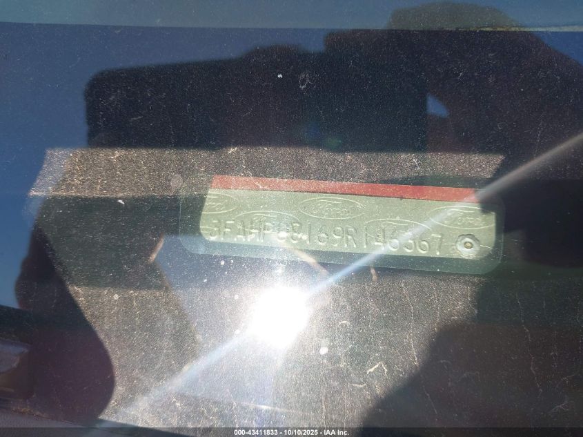 2009 Ford Fusion Sel VIN: 3FAHP08169R146367 Lot: 43411833