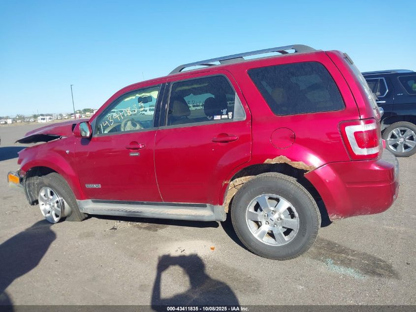 2008 Ford Escape Limited VIN: 1FMCU04118KE45573 Lot: 43411835