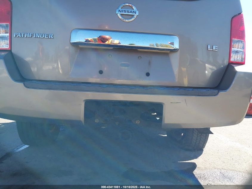2006 Nissan Pathfinder Le VIN: 5N1AR18W86C647242 Lot: 43411881