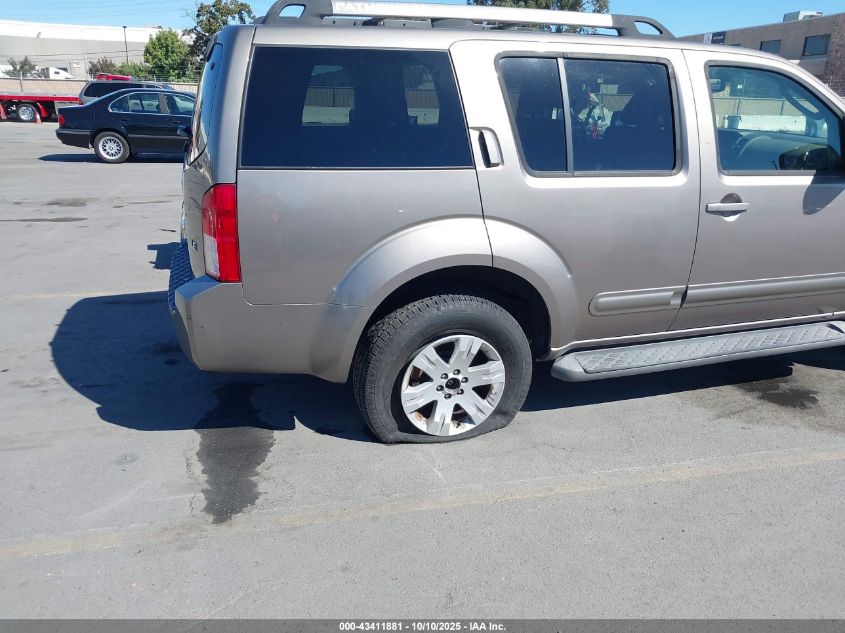 2006 Nissan Pathfinder Le VIN: 5N1AR18W86C647242 Lot: 43411881