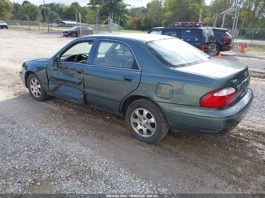 2000 Mazda 626 Es/Lx VIN: 1YVGF22C9Y5136300 Lot: 43411904