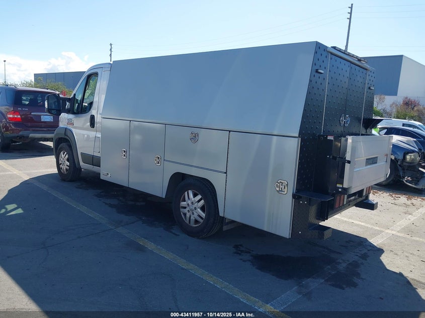 VIN: 3C7WRVEG2ME520543 2021 RAM PROMASTER 3500 CAB LOW ROOF