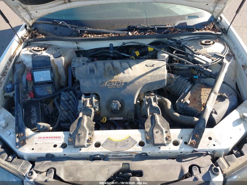 2004 Chevrolet Impala Ls VIN: 2G1WH52K649277982 Lot: 43412017