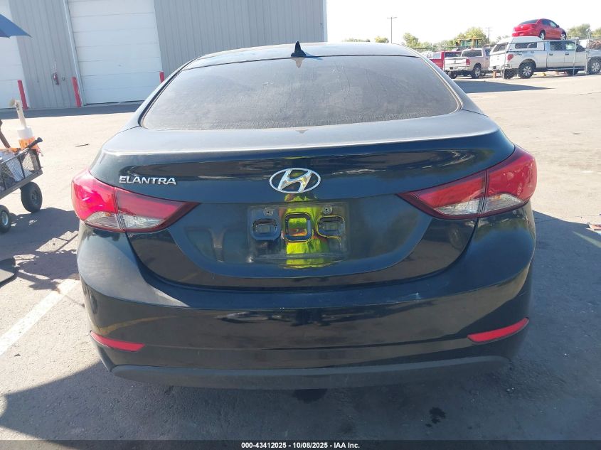 2014 Hyundai Elantra Se VIN: KMHDH4AE3EU143774 Lot: 43412025
