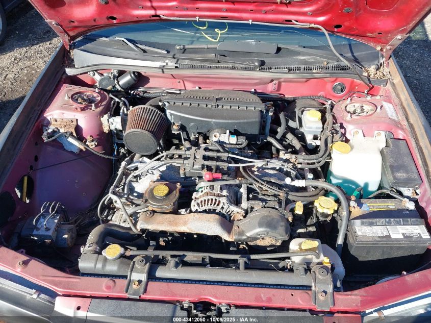 2001 Subaru Impreza 2.5Rs VIN: JF1GM67531G401645 Lot: 43412050