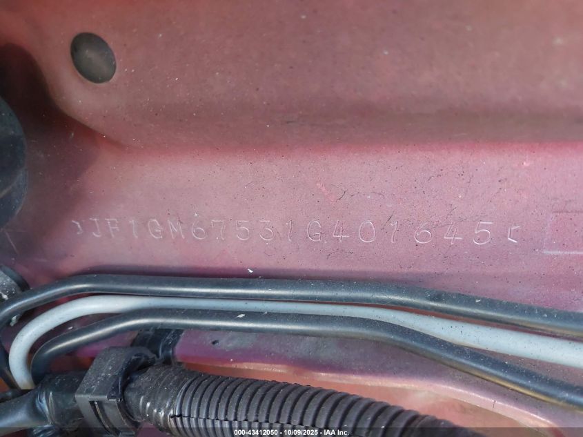 2001 Subaru Impreza 2.5Rs VIN: JF1GM67531G401645 Lot: 43412050