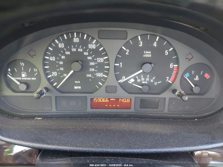 2002 BMW 325I VIN: WBAEV33462KL71644 Lot: 43412051