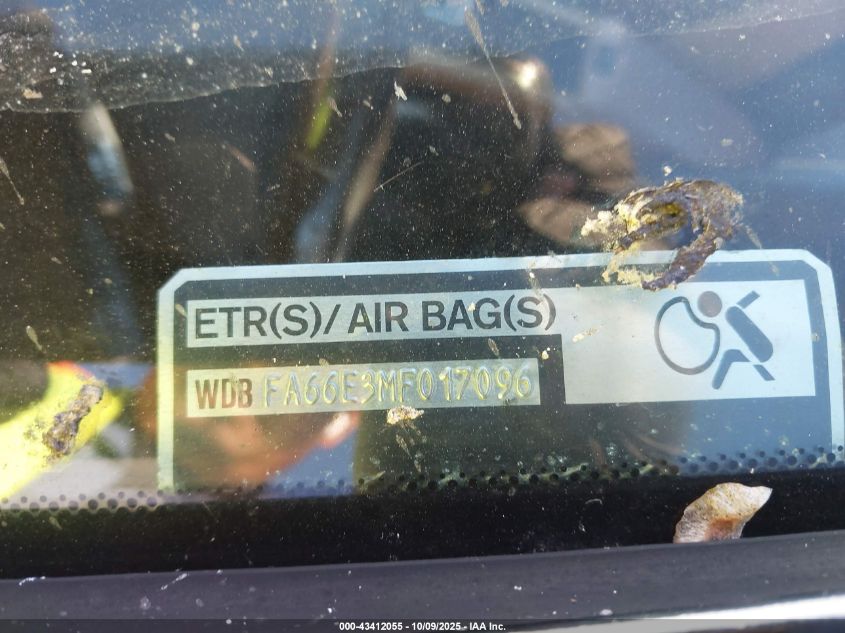 1991 Mercedes-Benz 500 Sl VIN: WDBFA66E3MF017096 Lot: 43412055