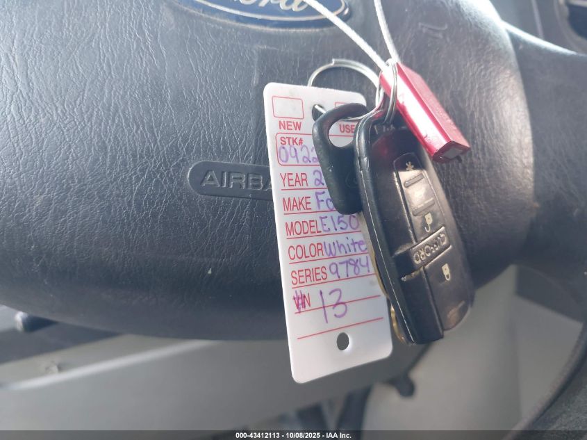 2009 Ford E-250 Commercial/Recreational VIN: 1FTNE24W09DA19784 Lot: 43412113