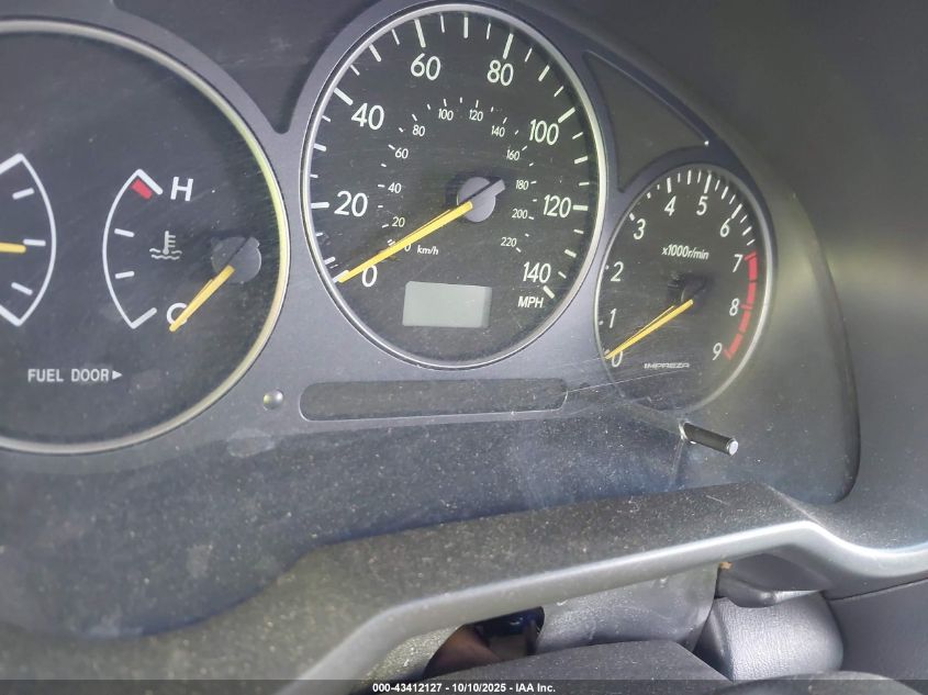 2003 Subaru Impreza Wrx VIN: JF1GG29613G800496 Lot: 43412127