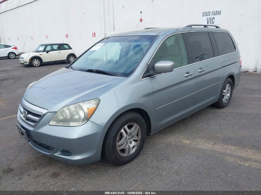 2005 Honda Odyssey Ex-L VIN: 5FNRL38695B033449 Lot: 43412143