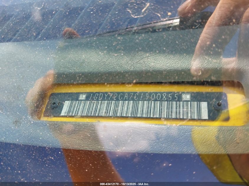 2012 GMC Savana Cutaway Work Van VIN: 1GDY72CA7C1900855 Lot: 43412170