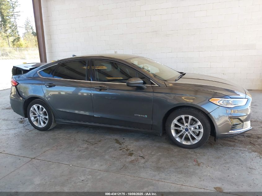 2019 Ford Fusion Hybrid Sel VIN: 3FA6P0MU6KR221159 Lot: 43412175