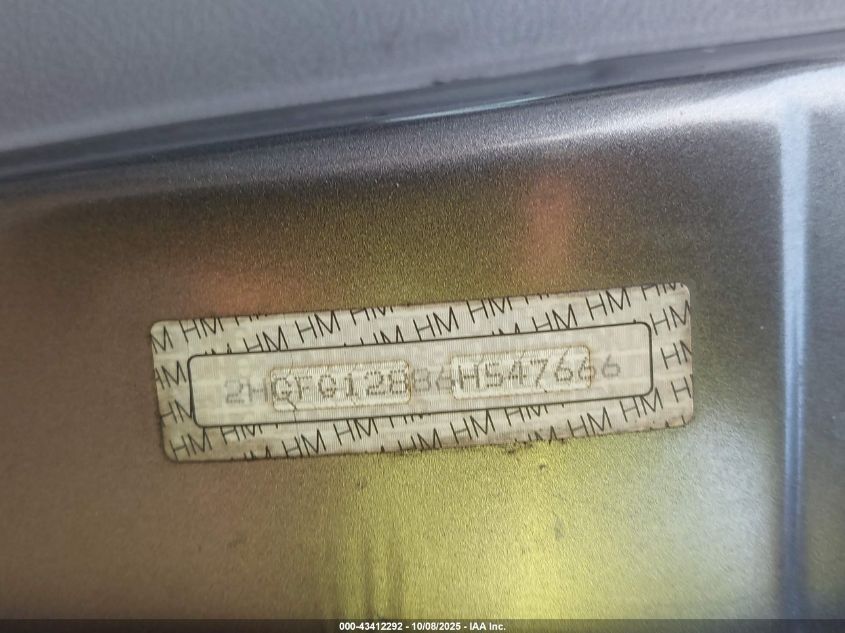 2006 Honda Civic Ex VIN: 2HGFG12886H547666 Lot: 43412292