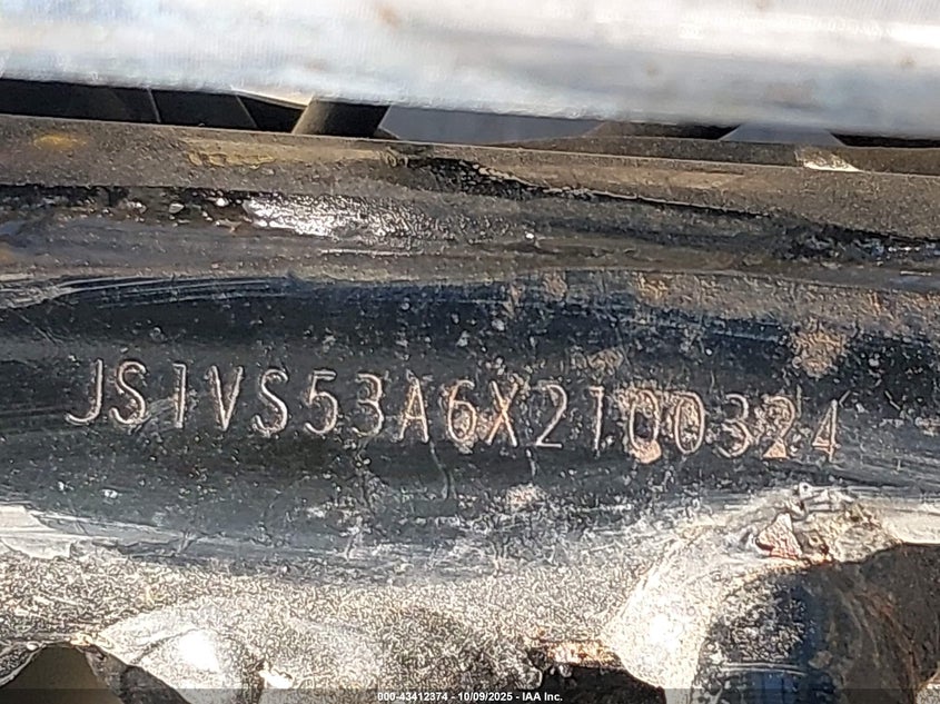 1999 Suzuki Vz800 VIN: JS1VS53A6X2100324 Lot: 43412374