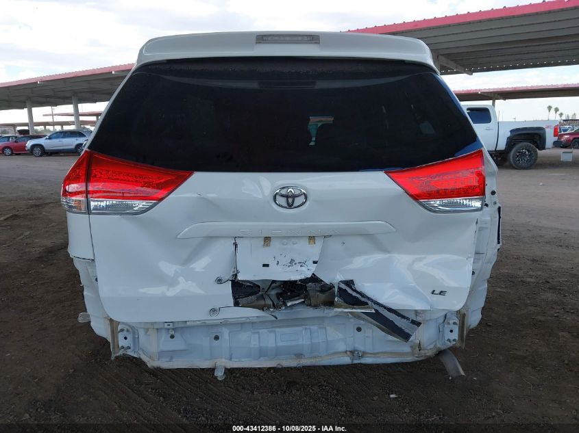 2013 Toyota Sienna Le V6 8 Passenger VIN: 5TDKK3DC8DS360855 Lot: 43412386