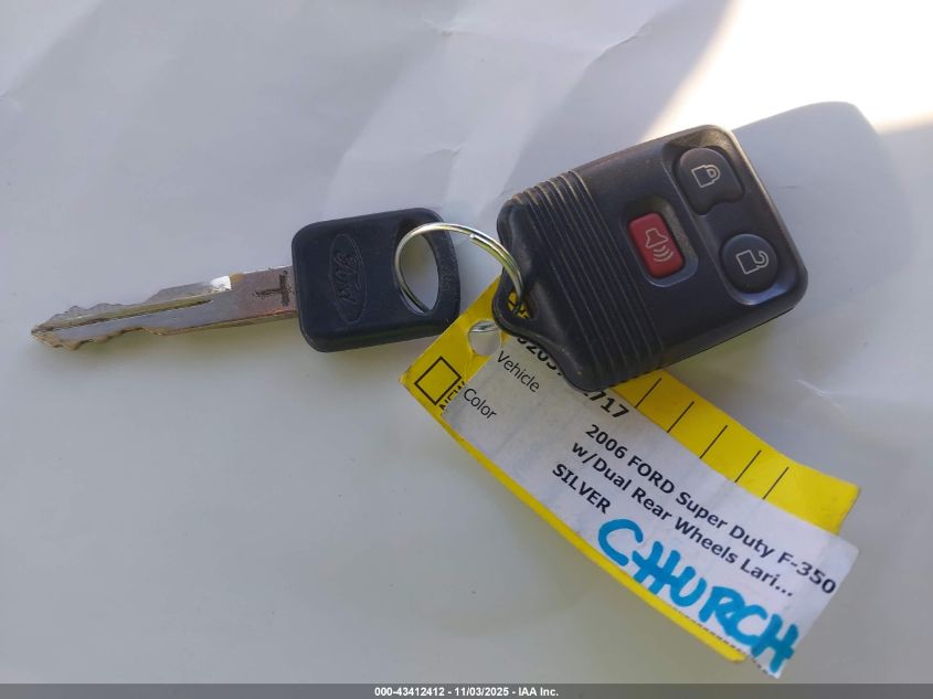 2006 Ford F-350 Lariat/Xl/Xlt VIN: 1FTWW33P86ED62592 Lot: 43412412