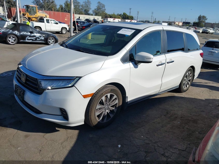 2022 Honda Odyssey Ex-L 5FNRL6H76NB064409 photo #3