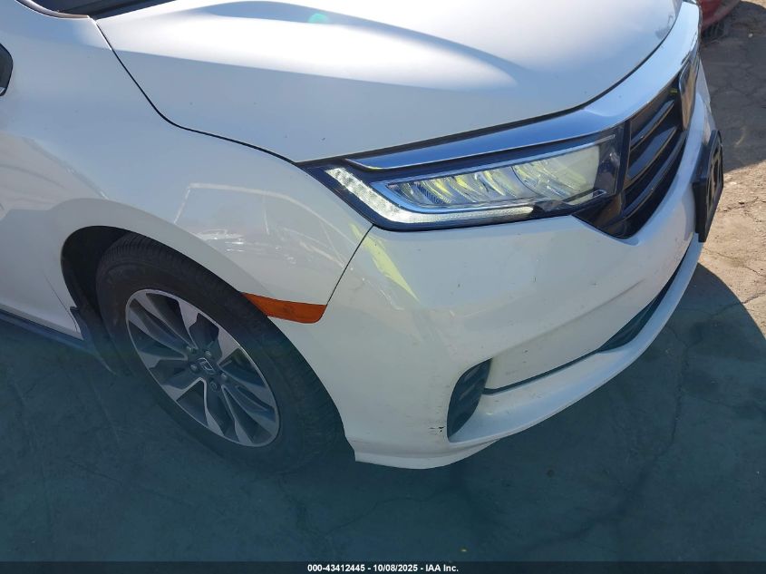 2022 Honda Odyssey Ex-L VIN: 5FNRL6H76NB064409 Lot: 43412445