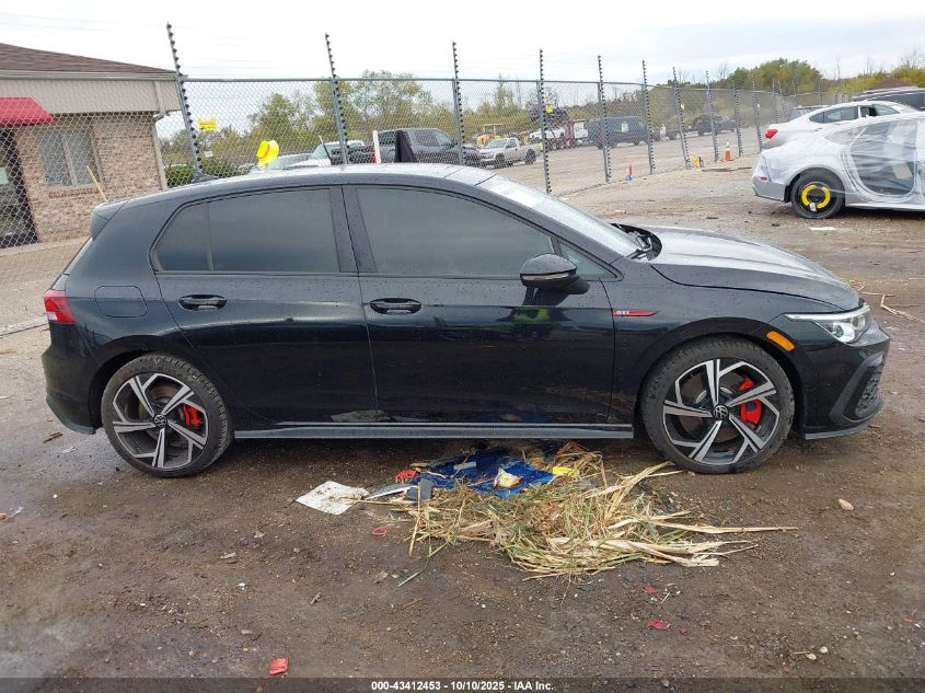 2024 Volkswagen Golf Gti 2.0T Se VIN: WVW3A7CD1RW114648 Lot: 43412453