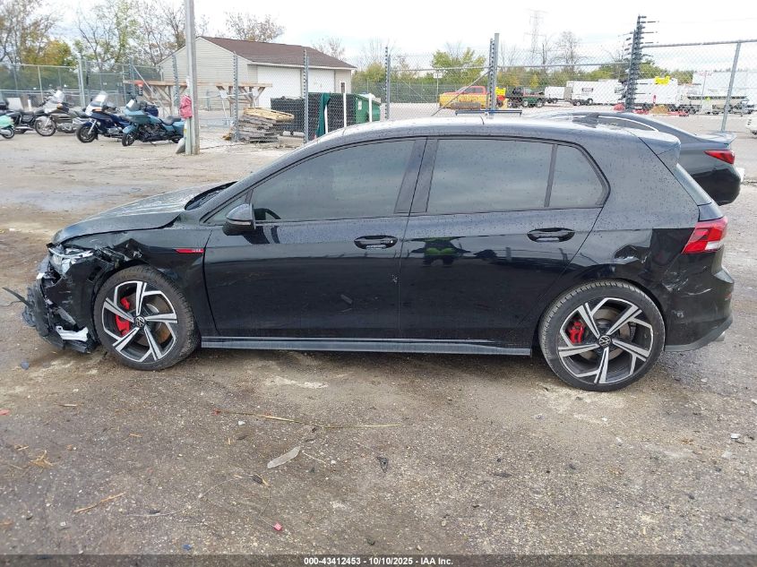 2024 Volkswagen Golf Gti 2.0T Se VIN: WVW3A7CD1RW114648 Lot: 43412453