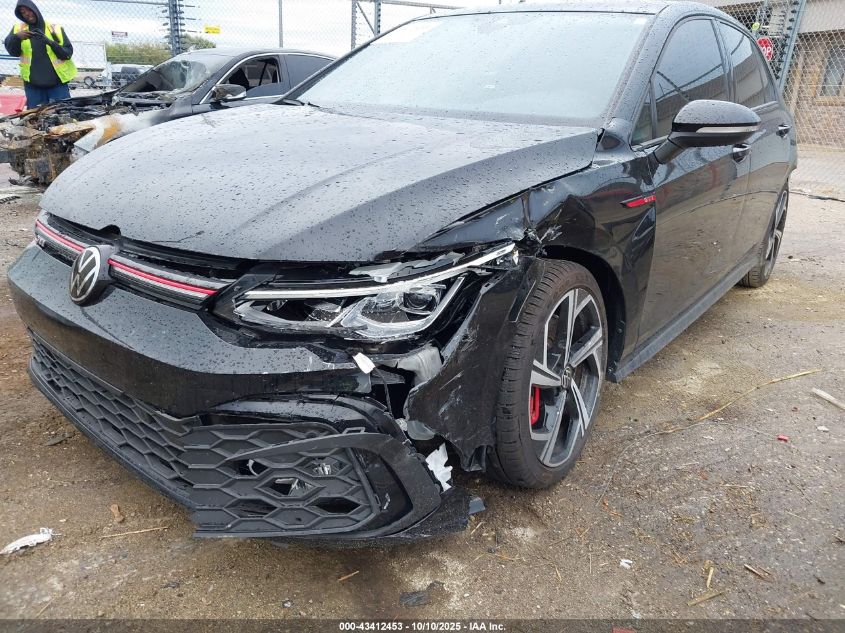 2024 Volkswagen Golf Gti 2.0T Se VIN: WVW3A7CD1RW114648 Lot: 43412453