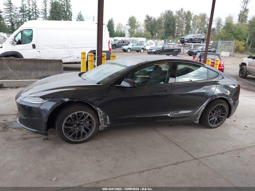 2025 Tesla Model 3 Long Range Rear-Wheel Drive VIN: 5YJ3E1EA5SF004300 Lot: 43412482