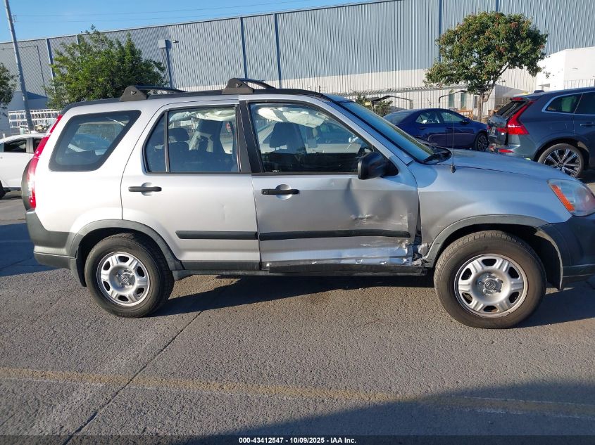 2006 Honda Cr-V Lx VIN: JHLRD78586C060431 Lot: 43412547