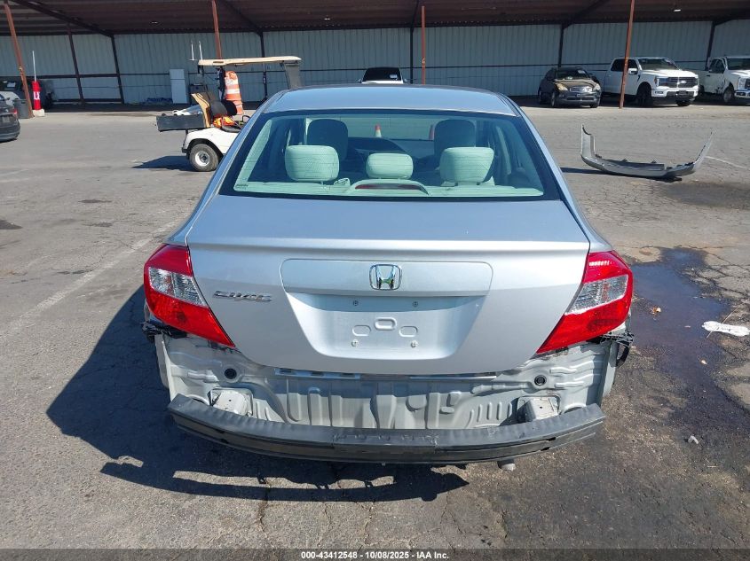 2012 Honda Civic Lx VIN: 19XFB2F59CE369180 Lot: 43412548