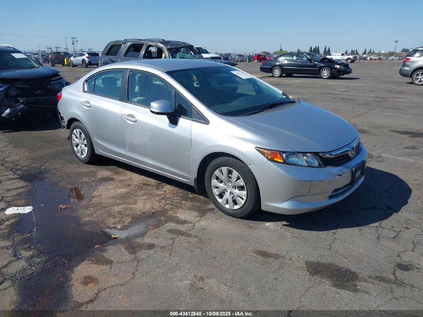 2012 Honda Civic Lx VIN: 19XFB2F59CE369180 Lot: 43412548