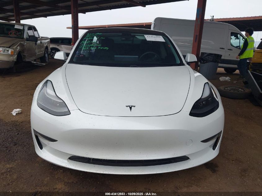2021 Tesla Model 3 Standard Range Plus Rear-Wheel Drive VIN: 5YJ3E1EA2MF929846 Lot: 43412553
