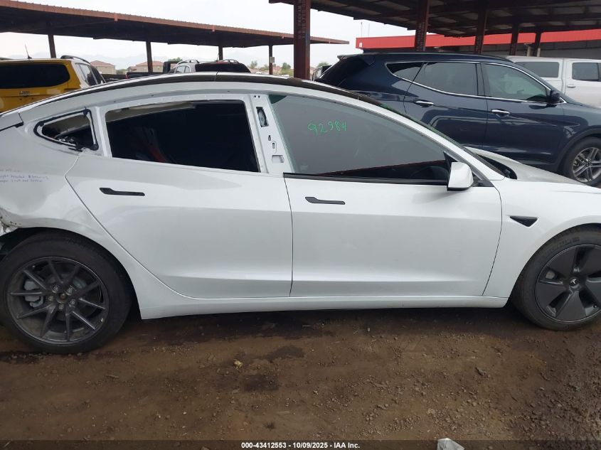 2021 Tesla Model 3 Standard Range Plus Rear-Wheel Drive VIN: 5YJ3E1EA2MF929846 Lot: 43412553