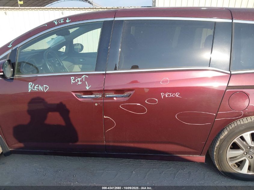 2015 Honda Odyssey Touring/Touring Elite VIN: 5FNRL5H97FB080762 Lot: 43412560