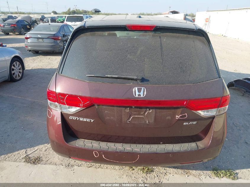 2015 Honda Odyssey Touring/Touring Elite VIN: 5FNRL5H97FB080762 Lot: 43412560