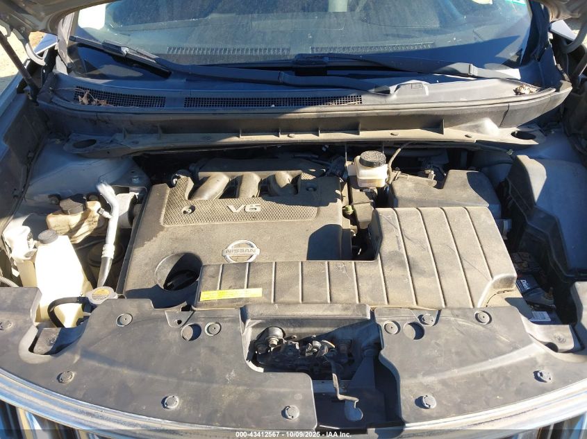 2009 Nissan Murano Sl VIN: JN8AZ18W69W107240 Lot: 43412567