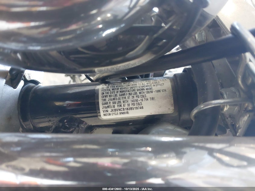 2003 KAWASAKI VN800 B JKBVNCB183B519746