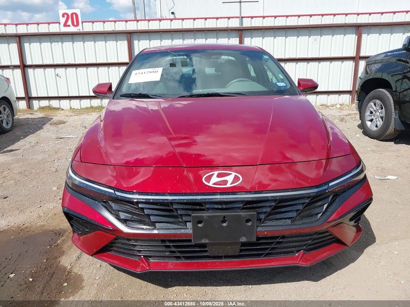 2025 Hyundai Elantra Sel Convenience VIN: KMHLS4DG7SU881180 Lot: 43412880