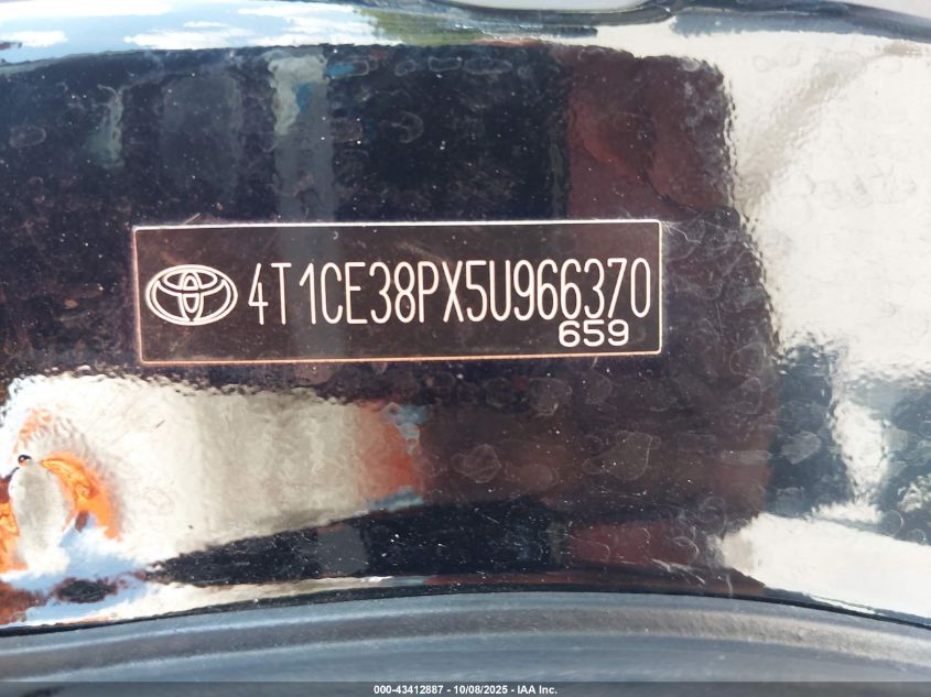 2005 Toyota Camry Solara Se Sport VIN: 4T1CE38PX5U966370 Lot: 43412887