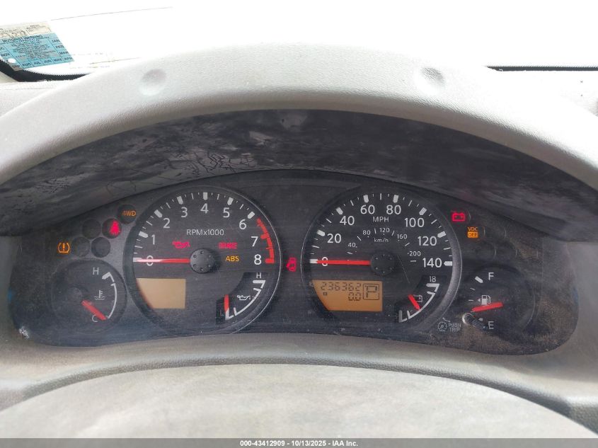 2008 Nissan Xterra S VIN: 5N1AN08W48C509562 Lot: 43412909