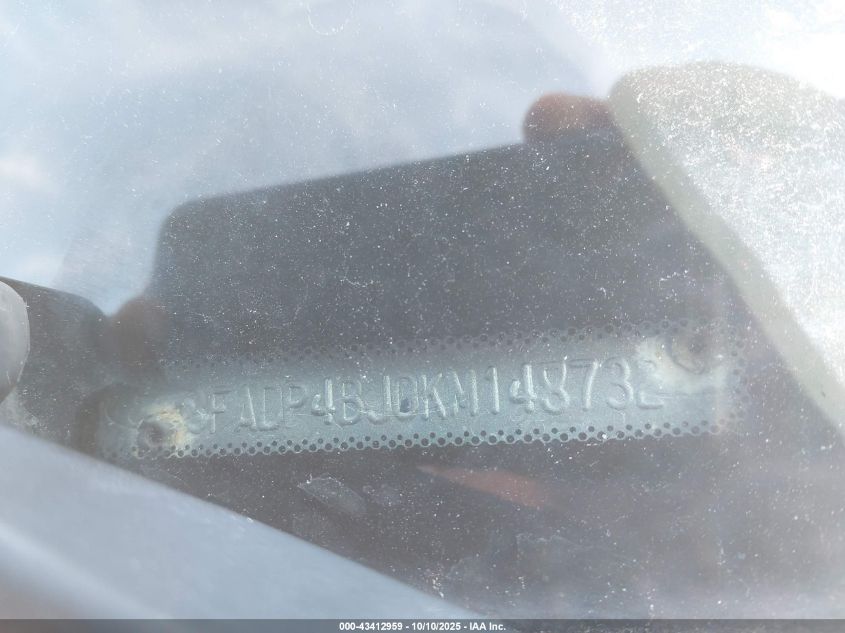 2019 Ford Fiesta Se VIN: 3FADP4BJ0KM148732 Lot: 43412959