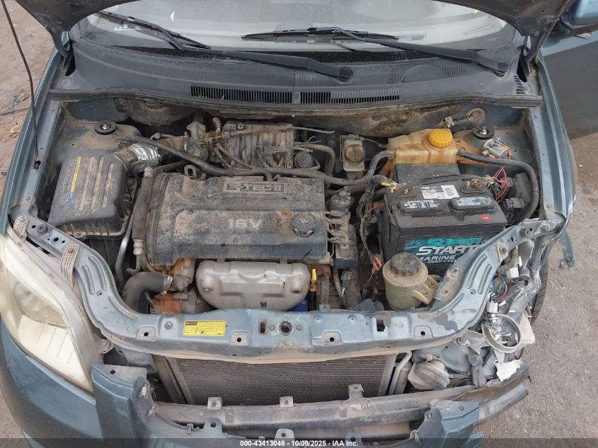 2009 Chevrolet Aveo VIN: 3G1PV51679L108297 Lot: 43413046