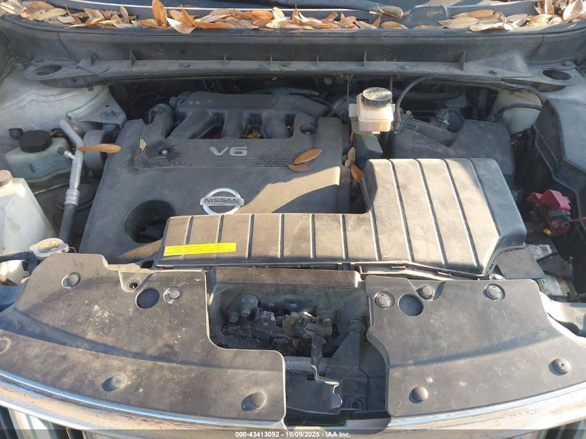 2010 Nissan Murano Sl VIN: JN8AZ1MU0AW003044 Lot: 43413092