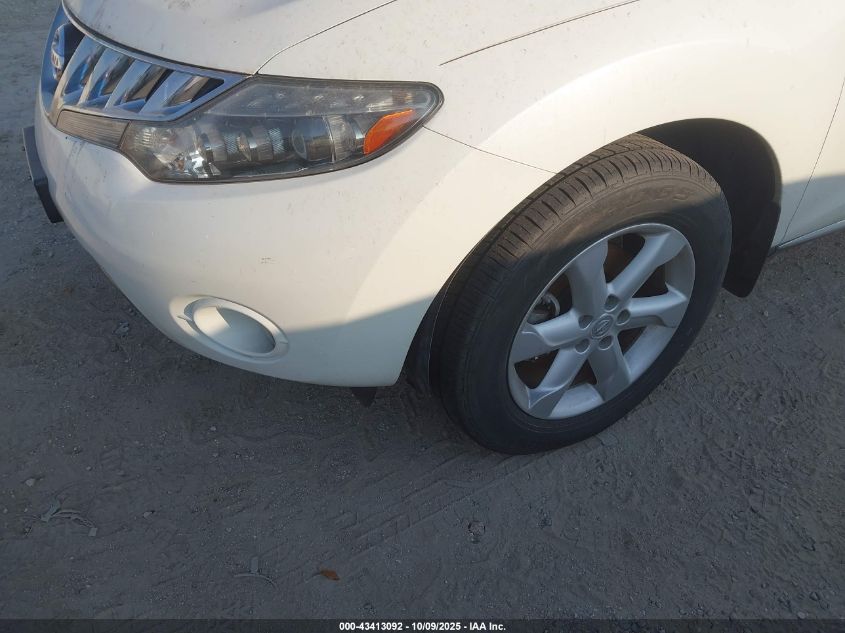 2010 Nissan Murano Sl VIN: JN8AZ1MU0AW003044 Lot: 43413092