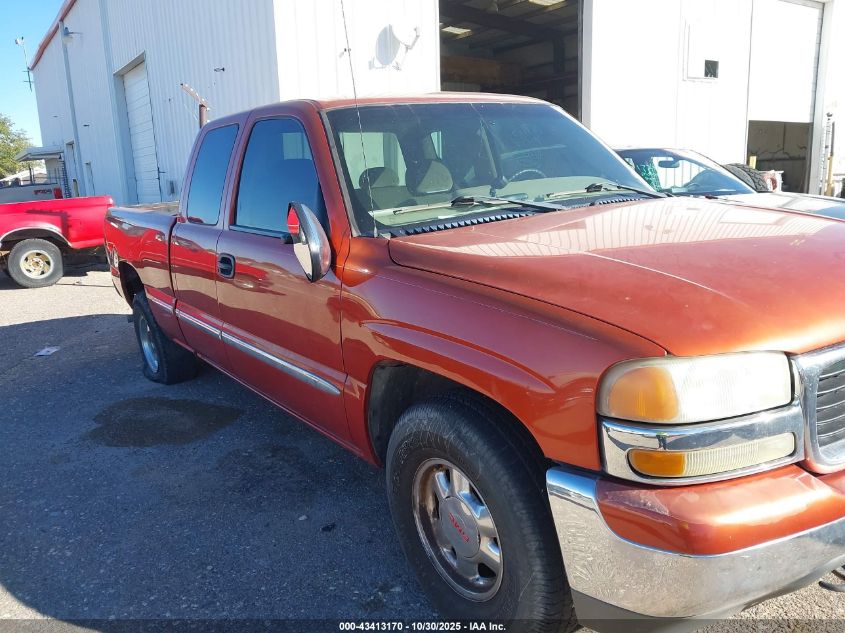 2001 GMC Sierra 1500 Sle VIN: 2GTEK19T111367627 Lot: 43413170