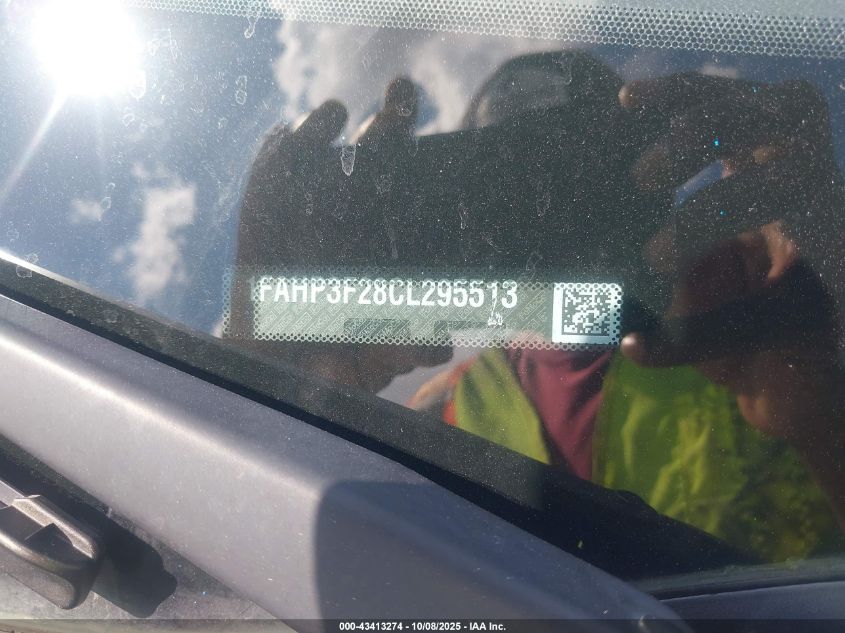 2012 Ford Focus Se VIN: 1FAHP3F28CL295513 Lot: 43413274