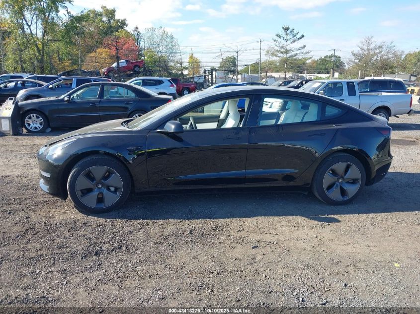 2021 Tesla Model 3 Standard Range Plus Rear-Wheel Drive VIN: 5YJ3E1EA9MF915989 Lot: 43413276